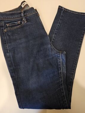 Levis Perfectly Slimming 512 Dark Wash Skinny Leg Jeans - Classic Indigo Size 12